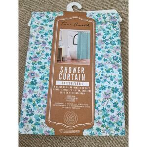 Floral Shower Curtain by Free Earth